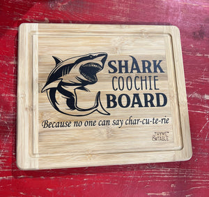 Shark Coochie Charcuterie Board - Medium