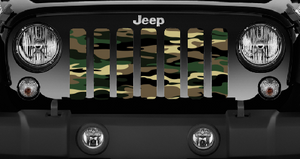 Army Woodland Camo Jeep Grille Insert