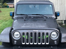 Chaos Green Eyes Jeep Grille Insert