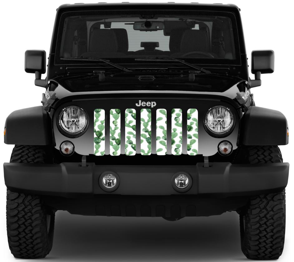 Green Cactus Grille Insert For Jeep | Dirty Acres