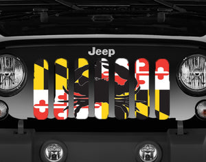 Maryland Crab Flag - Jeep Grille Insert