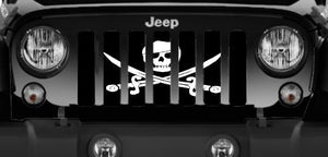 Pirate Flag - Skull and Swords Jeep Grille Insert