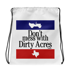 Dirty Acres Drawstring Bag