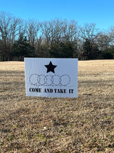 Come and Take it Razor Wire Texas Flag Yard Sign