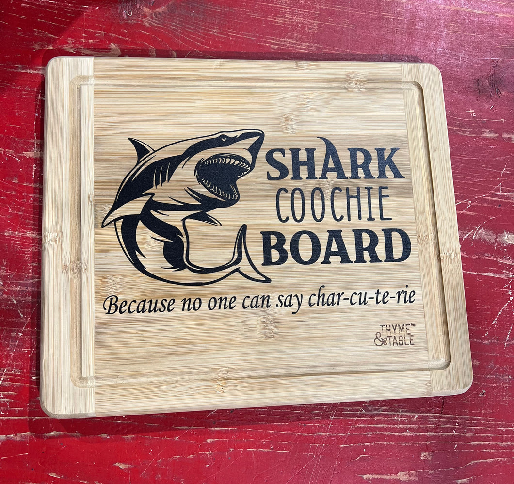 Shark Coochie Charcuterie Board - Medium