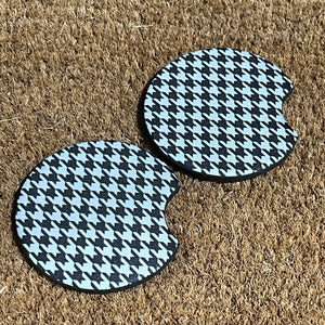 Houndstooth Car Coasters