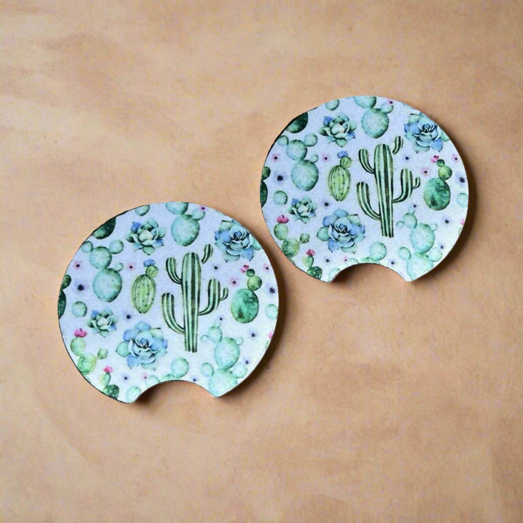 Spring Cactus Car Coaster