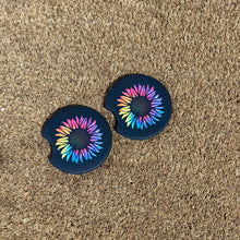 Rainbow Sunflower Car Coaster