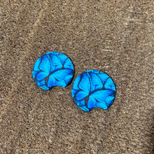 Blue Butterflies Car Coasters