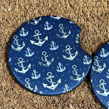 Nautical Anchors Car Coasters