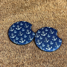 Nautical Anchors Car Coasters