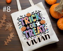 Custom Name Halloween Trick or Treat Bags