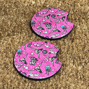 Pink Rodeo Car Coaster