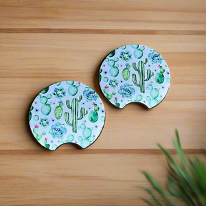 Spring Cactus Car Coaster