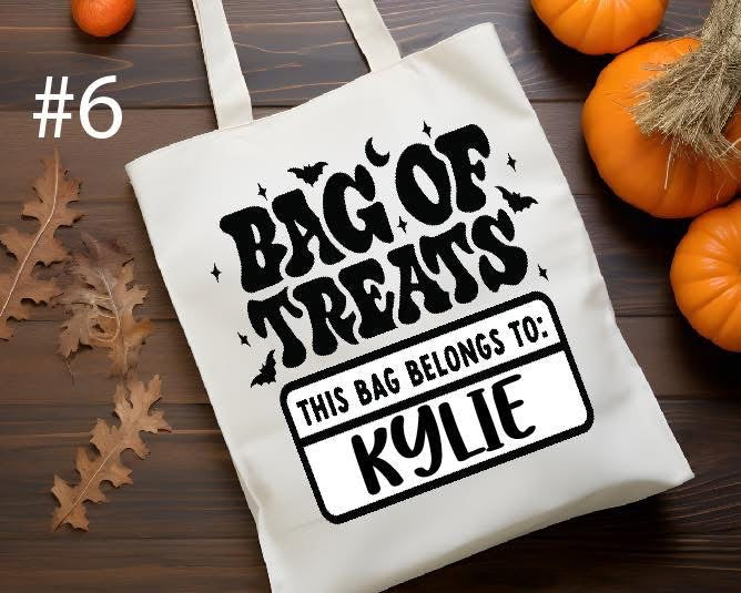 Custom Bag of Treats Halloween Trick or Treat Bags