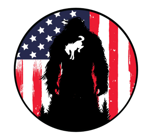 American Flag Bronco Sasquatch Spare Tire Cover