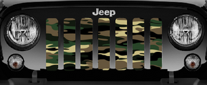 Army Woodland Camo Jeep Grille Insert