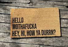 Hello MF Hey Hi How Ya Durrn Front Door Rug Lil Wayne Porch Decor