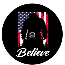 Bigfoot American Flag Believe Spare Tire Cover