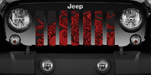 Black & Red  Octopus Jeep Grille Insert