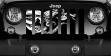 Black & White Octopus Jeep Grille Insert