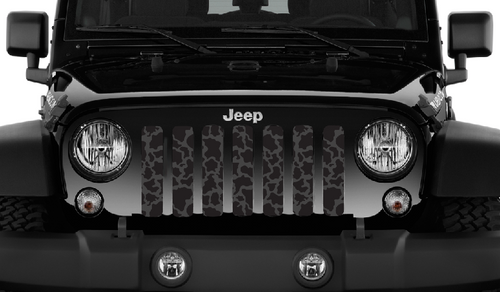 Blacked Out Cow Hide Grille Insert for Jeep