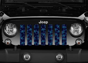 Blue Dragonflies Jeep Grille Insert