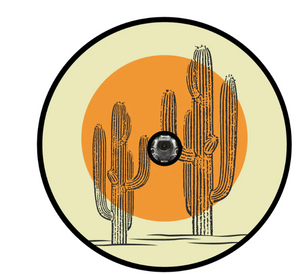 Cactus & Sun Thin Line Spare Tire Cover