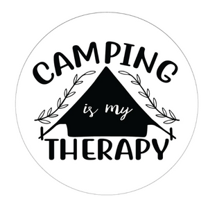 Camping Is My Therapy (Any Color) Spare Tire Cover