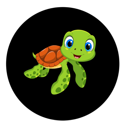 Cute Cartoon Turtle Spare Tire Cover