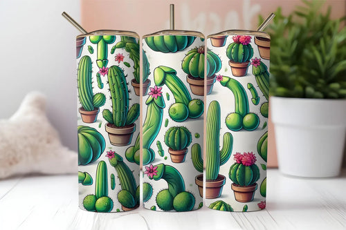 Naughty Cactus 20 OZ Skinny Tumbler