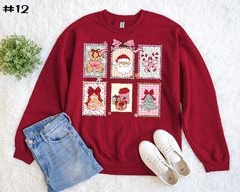 Christmas Stamps Sweatshirt
