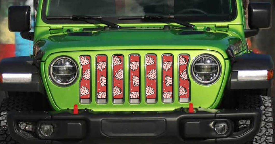 Christmas Tree Cakes Red Jeep Grille Insert