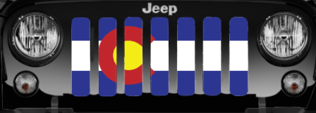 Colorado State Flag Grille Insert