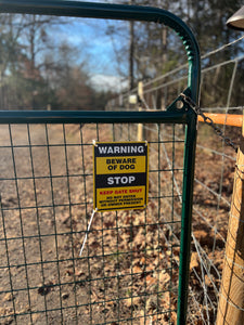 Beware of Dog Keep Gate Shut Sign