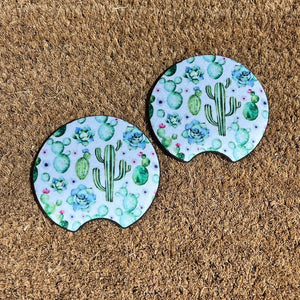 Spring Cactus Car Coaster