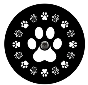 Dog Paws Around Dog Paw Spare Tire Cover