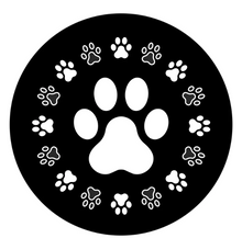 Dog Paws Around Dog Paw Spare Tire Cover