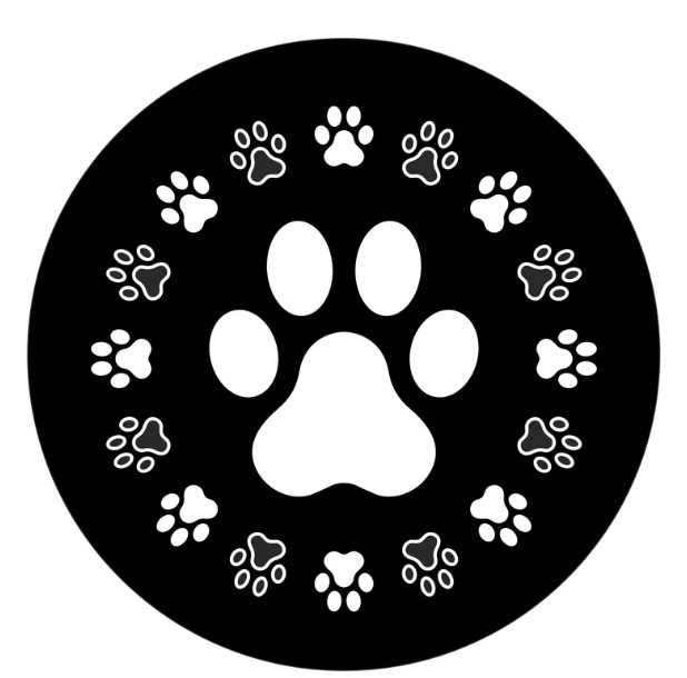 Dog Paws Around Dog Paw Spare Tire Cover