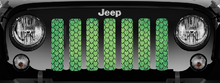 Dragon Scales Green Fleck Jeep Grille Insert