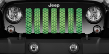 Dragon Scales Green Fleck Jeep Grille Insert