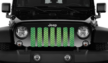 Dragon Scales Green Fleck Jeep Grille Insert