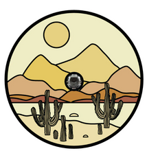 Earth Tone Desert & Cactus Mountain Landscape Spare Tire Cover