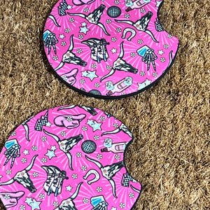 Pink Rodeo Car Coaster