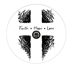 Faith Hope Love Christian Religious Cross Spare Tire Cover