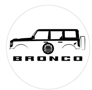 Ford Bronco Silhouette Custom Spare Tire Cover