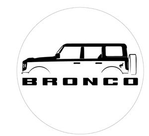 Ford Bronco Silhouette Custom Spare Tire Cover