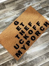 Get the Fuck Off My Porch Funny Doormat Entrance Rug Welcome Mat