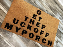 Get the Fuck Off My Porch Funny Doormat Entrance Rug Welcome Mat