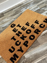 Get the Fuck Off My Porch Funny Doormat Entrance Rug Welcome Mat